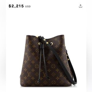 Louis Vuitton Neonoe monogram with black details